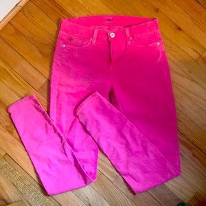 Hudson nico pink skinny jeans sz. 26